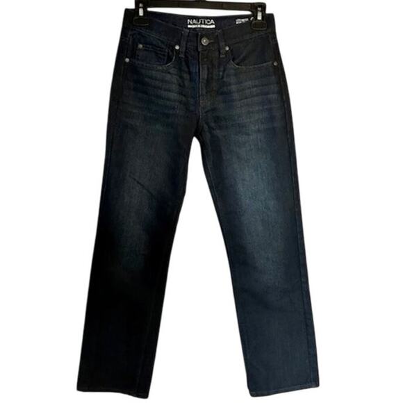 Nautica Jeans Girls Size 12 Straight Fit Dark Wash - Picture 1 of 8
